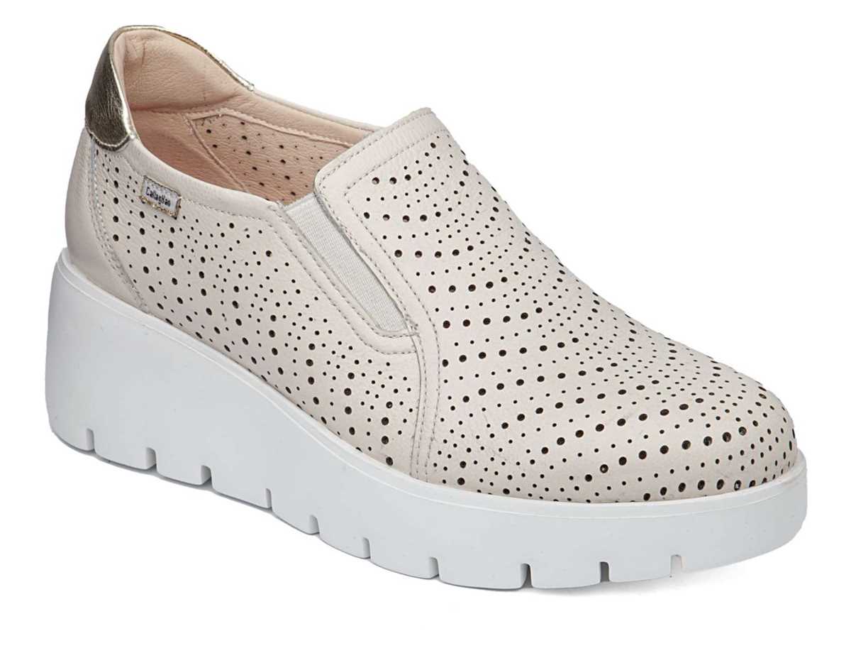 Callaghan 32103 Amal Plateau Sneakers Damen Weiß Beige | KSG327QP
