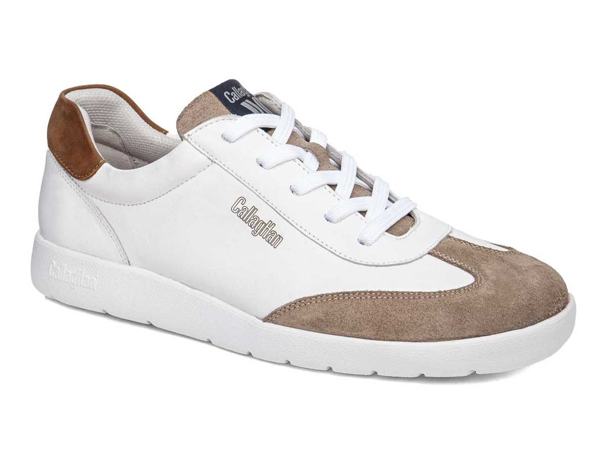 Callaghan 43708 Amanci Sneakers Herren Weiß Beige Braun | PAT637HC