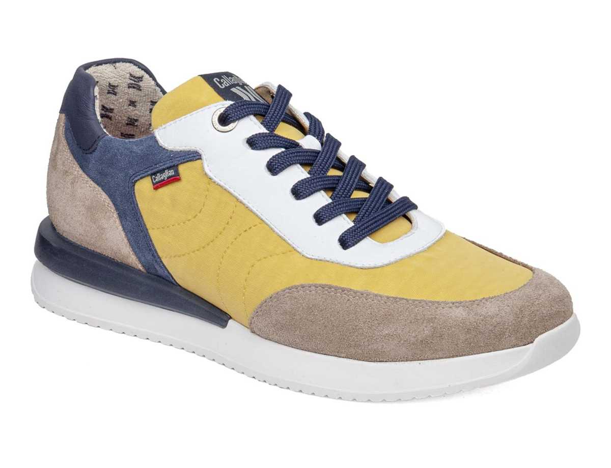 Callaghan 51100 Moses Sneakers Herren Beige Gelb Blau | GSC8870VN