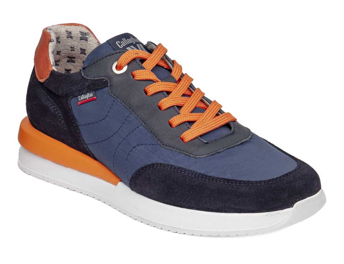 Callaghan 51100 Moses Sneakers Herren Blau Schwarz Orange | XED1485PG