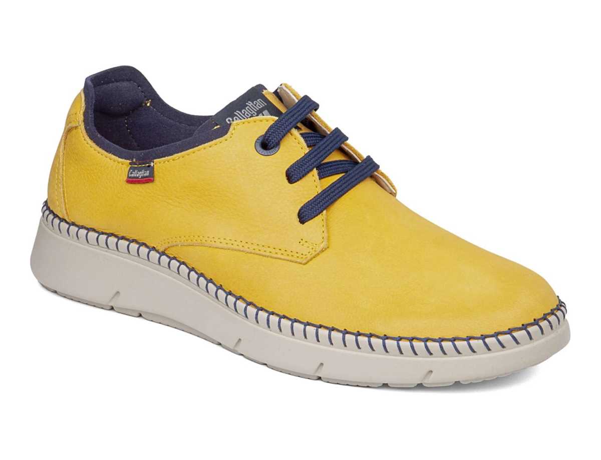 Callaghan 53500 Circular Schnürschuhe Herren Gelb Blau | LXP845TI