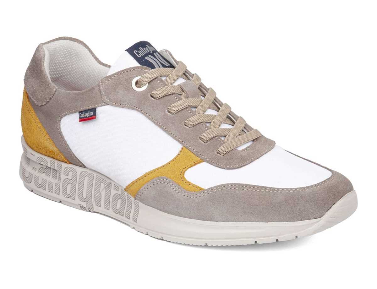 Callaghan 91324 Goliat S.I.Lase Sneakers Herren Grau Weiß Gelb | RZE9895YR