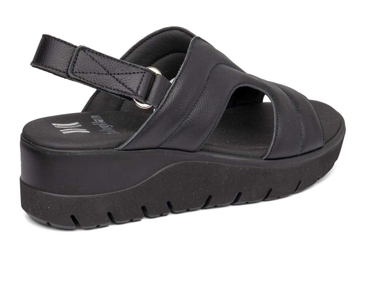 Callaghan 26516 Uwanja Plateau Sandalen Damen Schwarz | GJQ8512BY