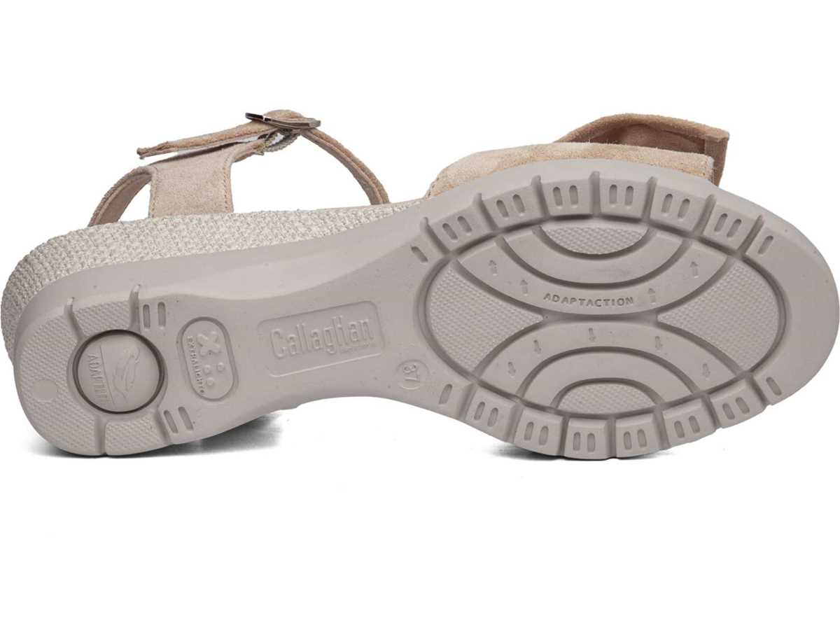 Callaghan 29115 Esperanza Keilabsatz Sandalen Damen Rosa Beige | GAI5857QN