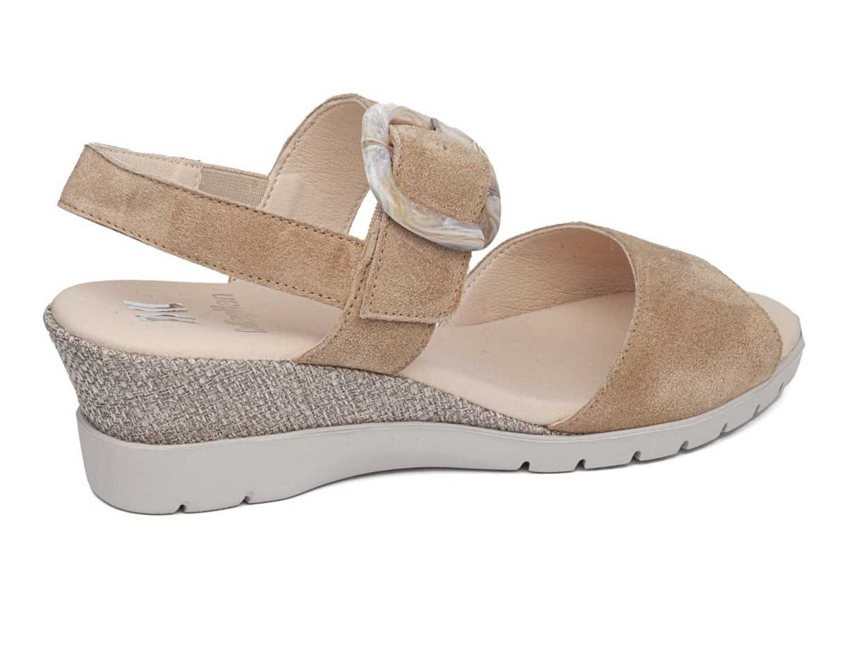 Callaghan 29116 Esperanza Keilabsatz Sandalen Damen Beige | BGA6295EJ