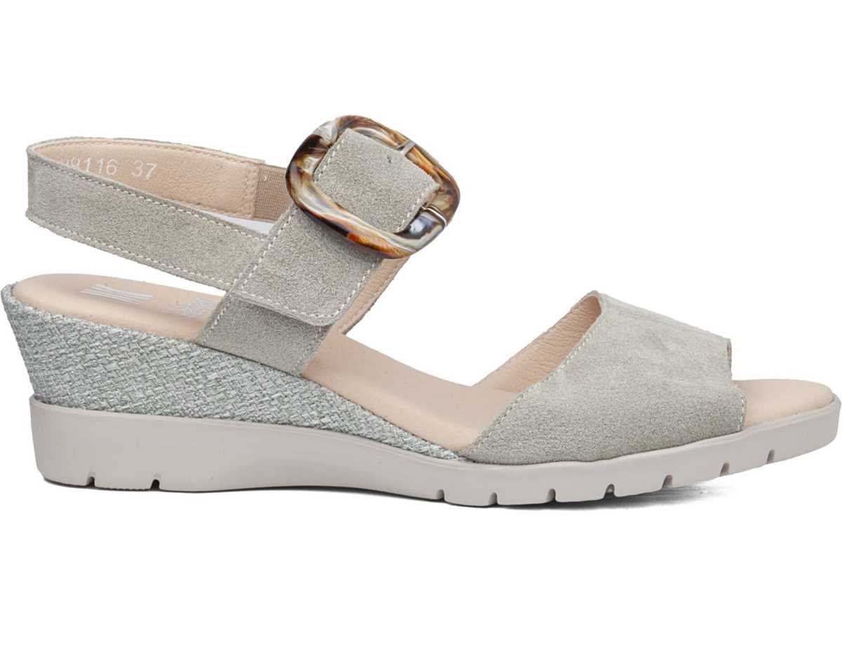 Callaghan 29116 Esperanza Keilabsatz Sandalen Damen Grün | YUE5084YE