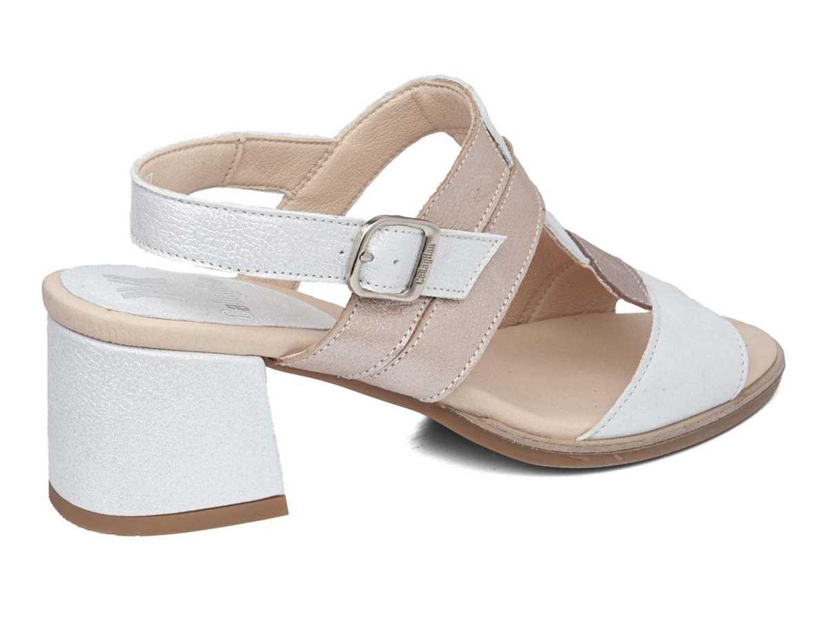 Callaghan 29211 Kibow Sandalen Absatz Damen Weiß Beige Gelb | BZI5550YW