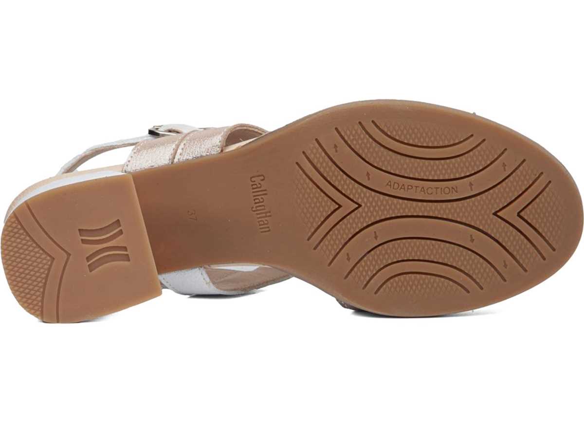 Callaghan 29211 Kibow Sandalen Absatz Damen Weiß Beige Gelb | BZI5550YW