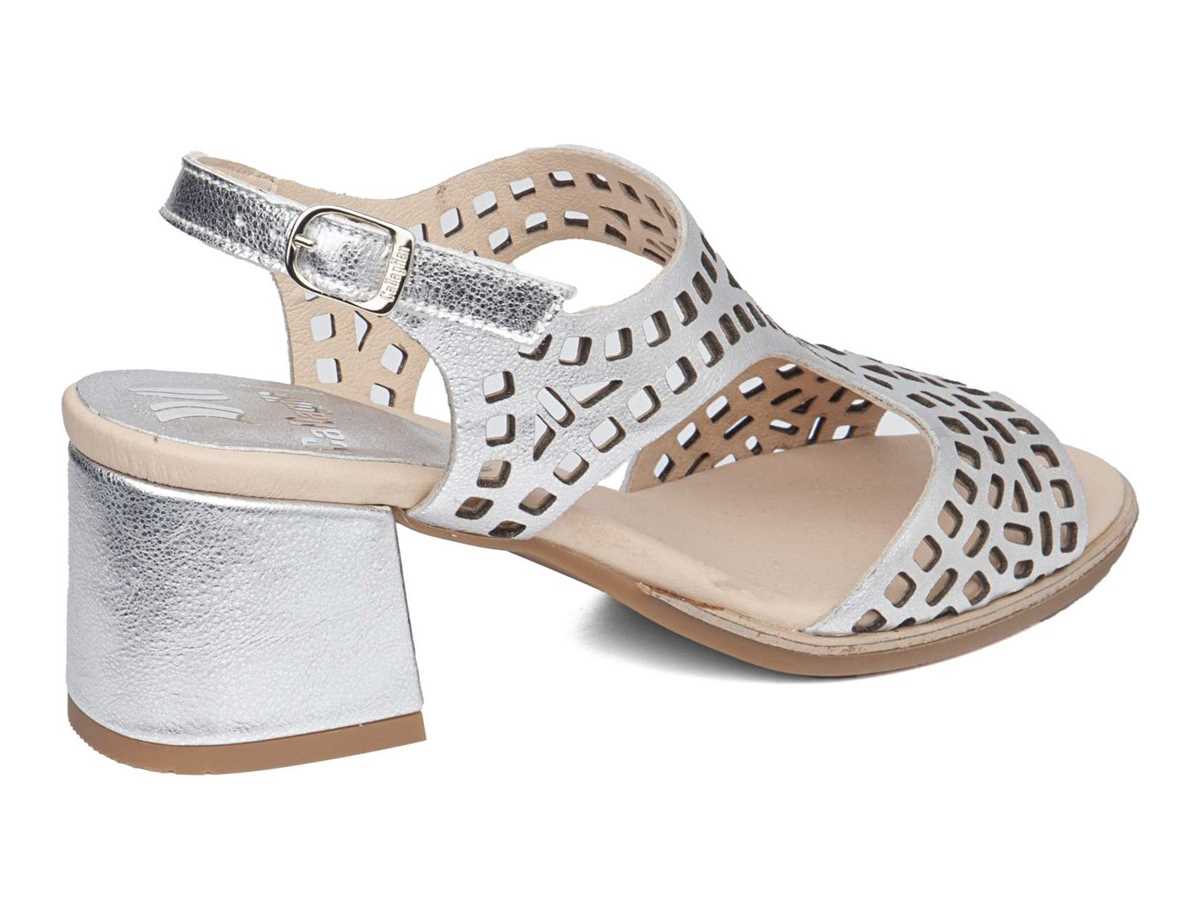 Callaghan 29213 Kibow Sandalen Absatz Damen Silber | TCA782FD