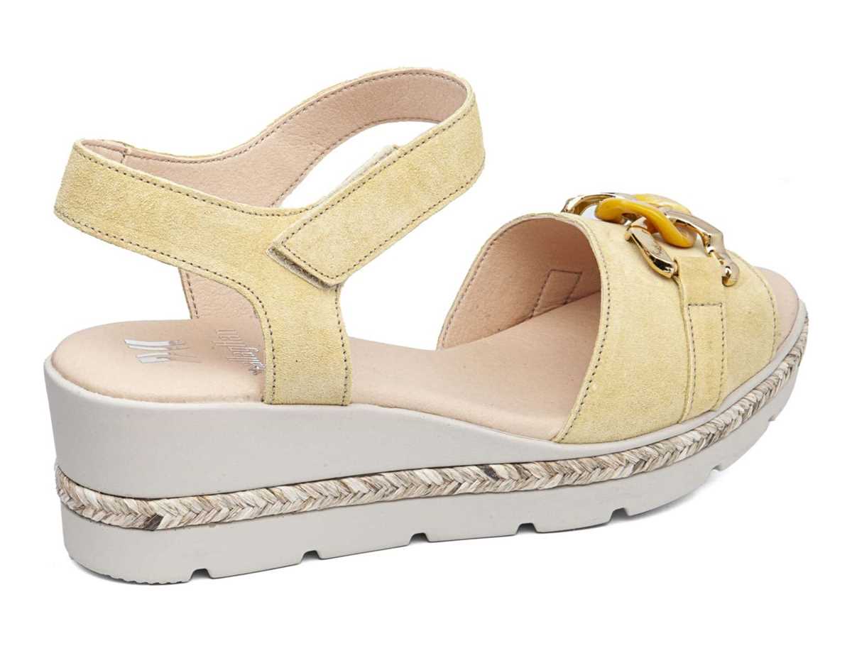 Callaghan 29807 Mara Keilabsatz Sandalen Damen Gelb | KIA9153OP