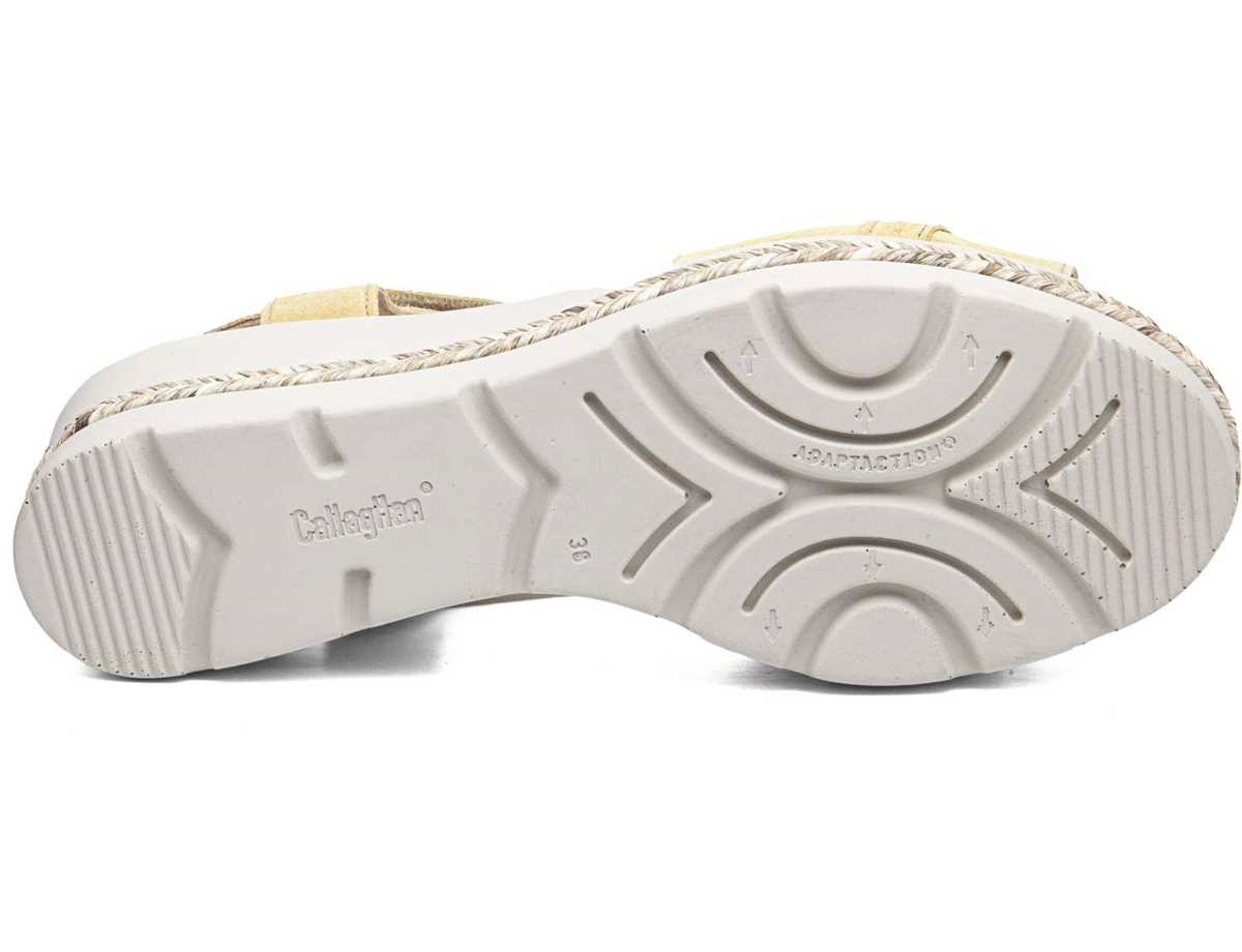 Callaghan 29807 Mara Keilabsatz Sandalen Damen Gelb | KIA9153OP