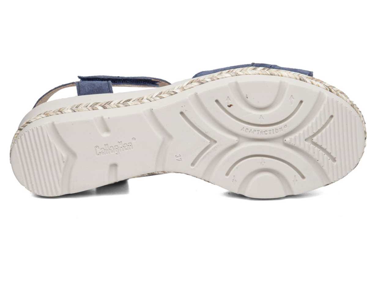 Callaghan 29807 Mara Keilabsatz Sandalen Damen Blau | ZWO5485JK