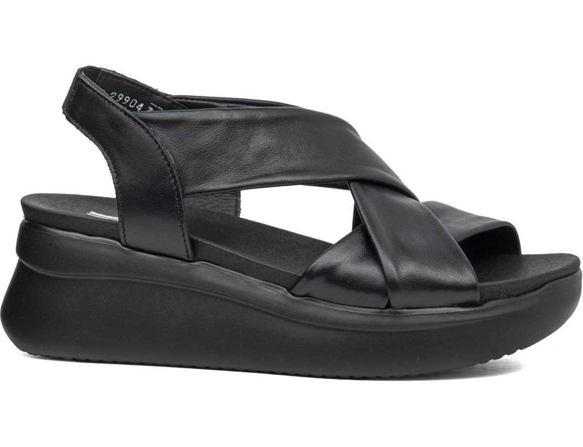 Callaghan 29904 Llana Plateau Sandalen Damen Schwarz | XBN2690FG