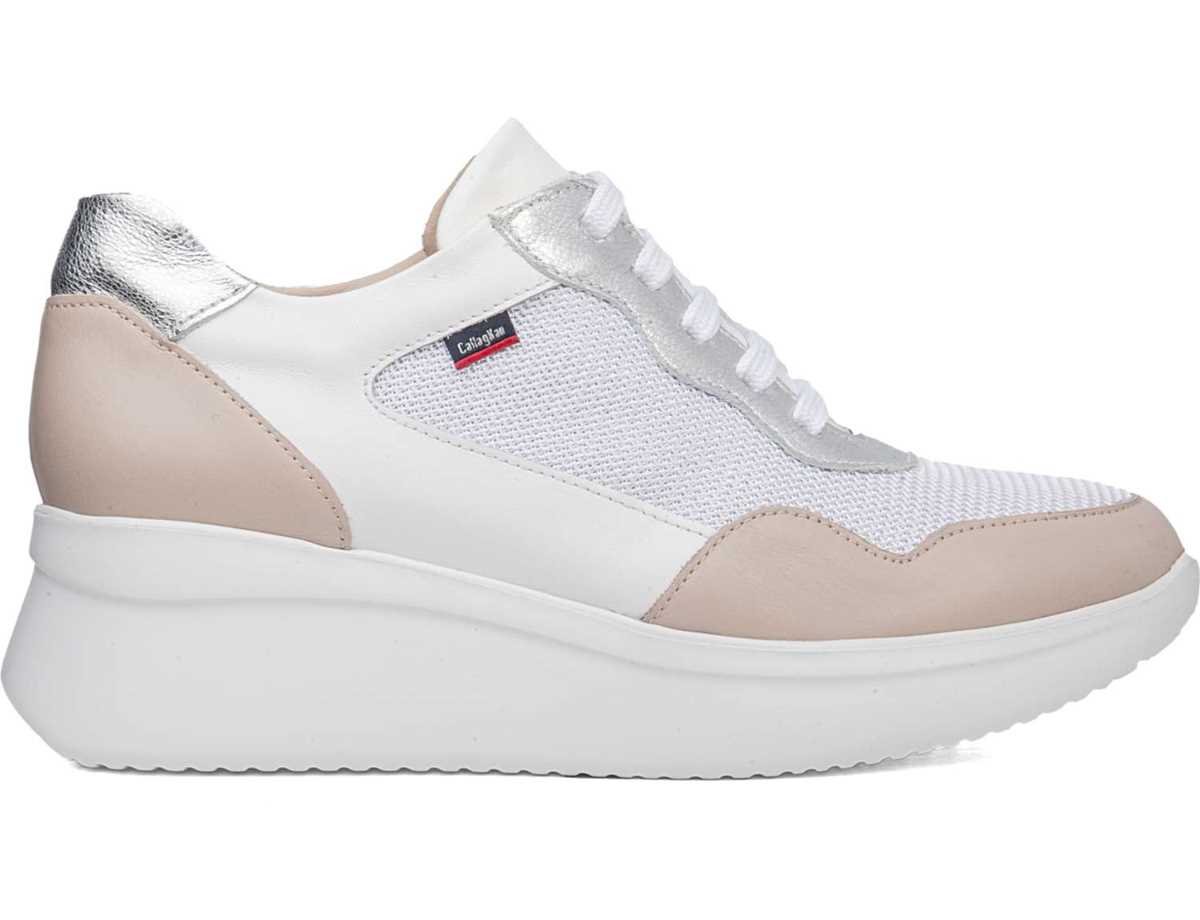 Callaghan 30002 Hanna Sneakers Damen Rosa Weiß Silber | BQW6662MN