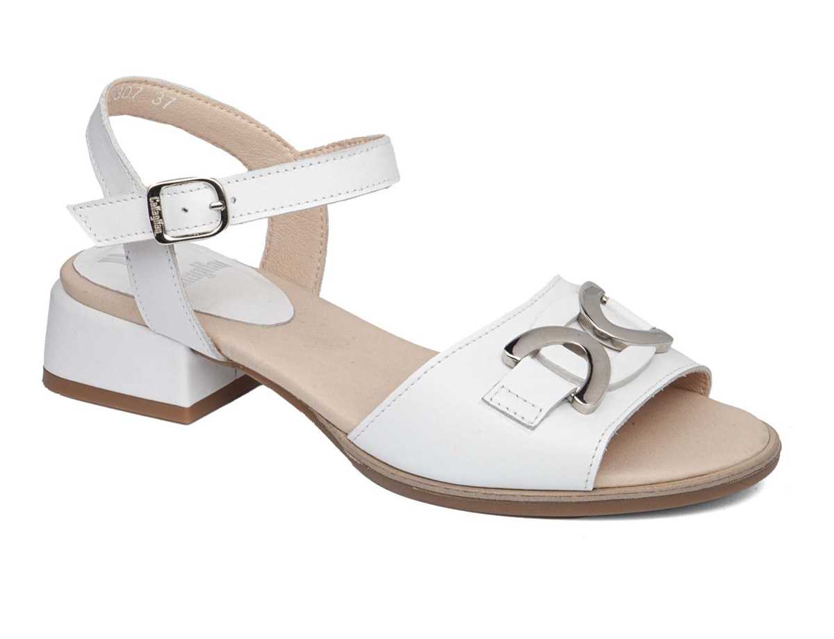 Callaghan 30307 Luna Sandalen Absatz Damen Weiß | EWB6720QL