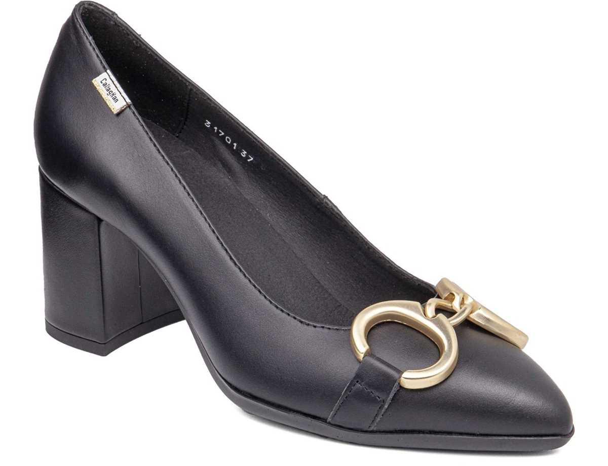 Callaghan 31701 Ester Pumps Damen Schwarz | LMW235OQ