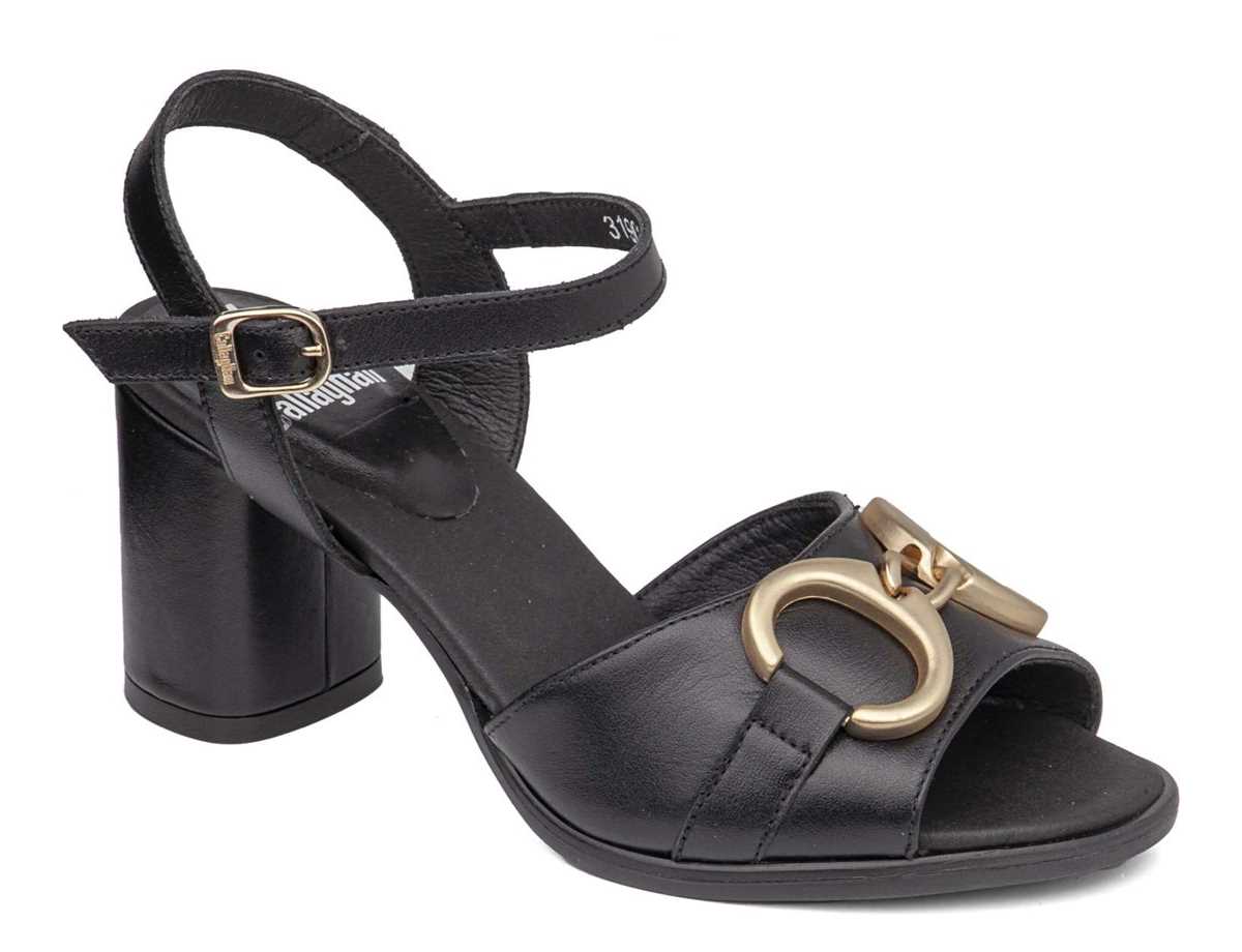Callaghan 31902 Kanji Sandalen Absatz Damen Schwarz | BGO1115RN
