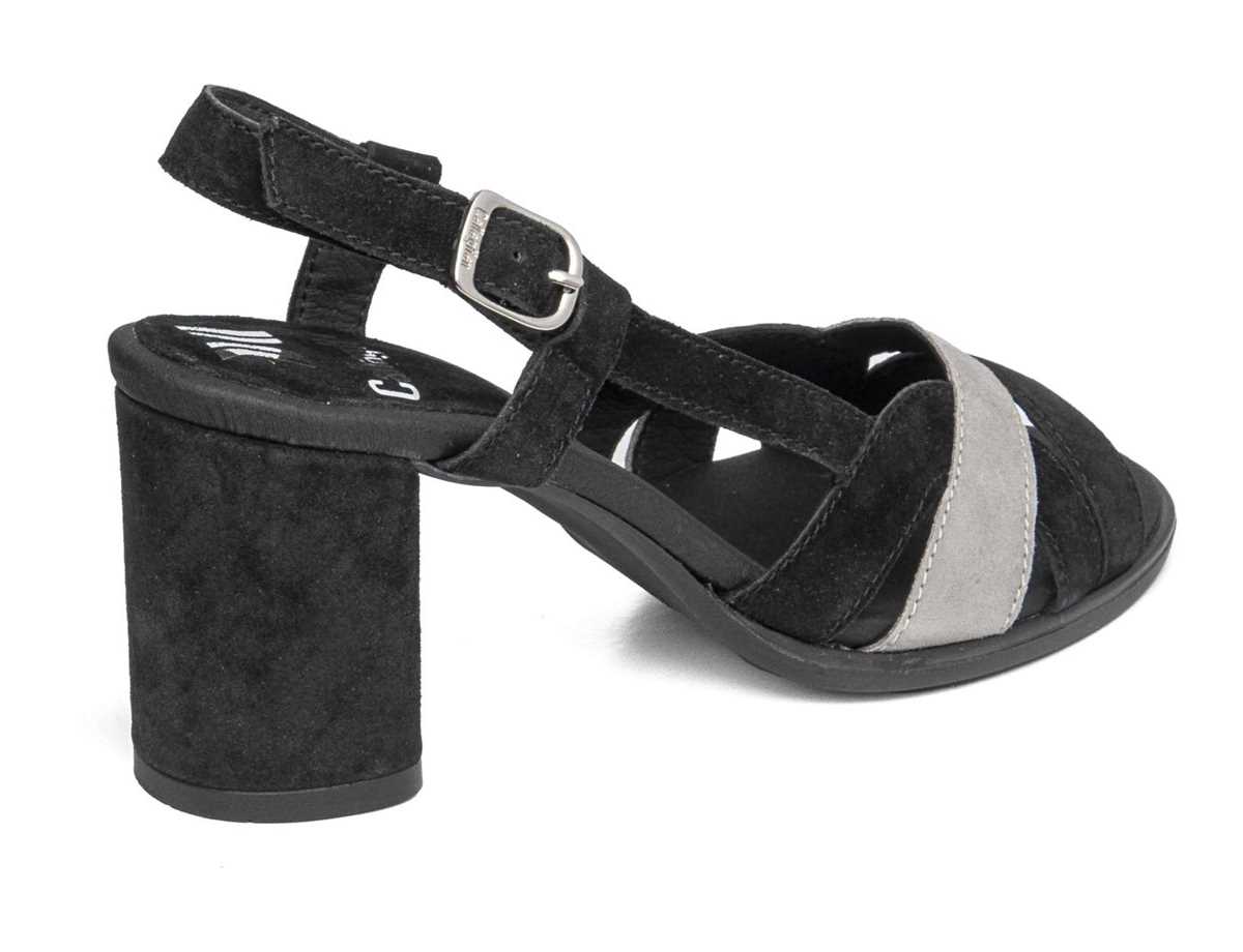 Callaghan 31904 Kanji Sandalen Absatz Damen Schwarz Beige | VOB46MH