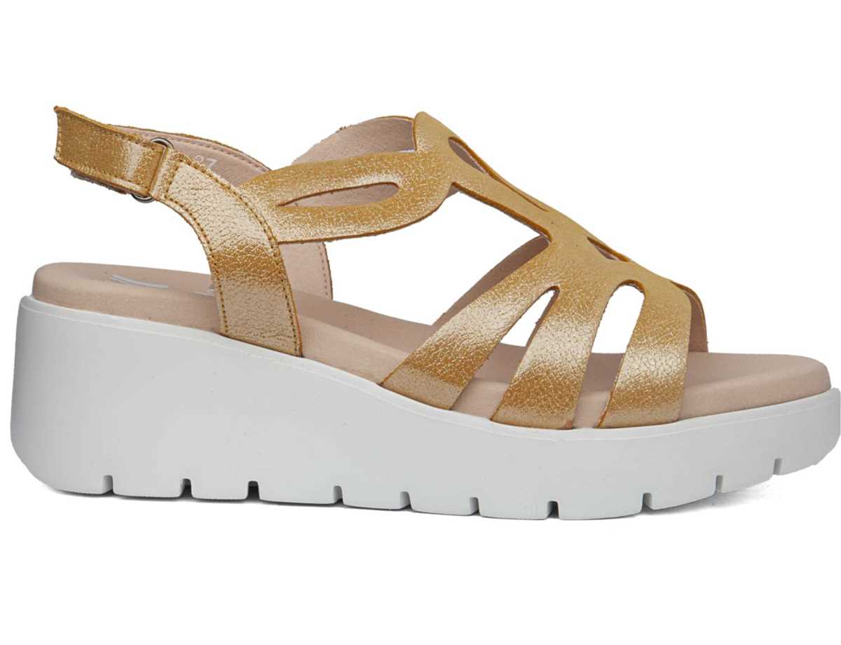 Callaghan 32005 Bera Plateau Sandalen Damen Gelb | KNR3573GA