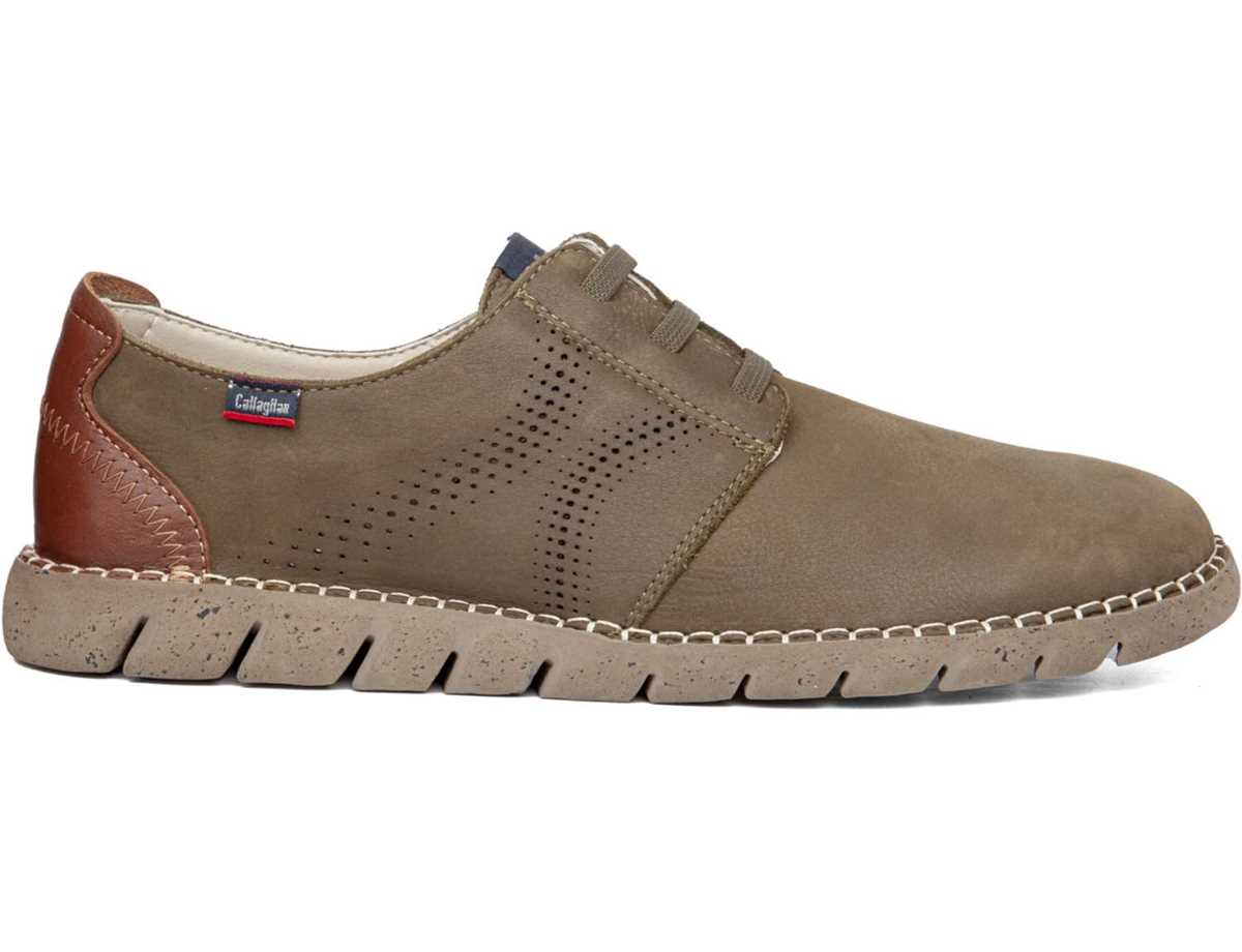 Callaghan 43200 Viz Schnürschuhe Herren Grün Braun | ANJ7984WN