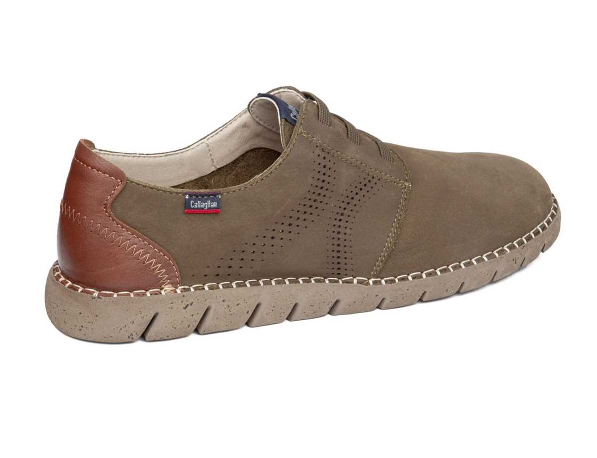 Callaghan 43200 Viz Schnürschuhe Herren Grün Braun | ANJ7984WN