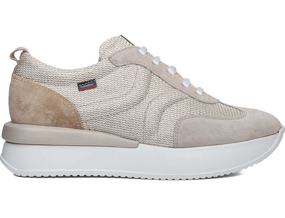 Callaghan 51200 Dina Sneakers Damen Weiß Beige | UCP9288GA