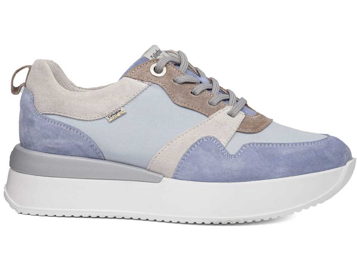 Callaghan 51206 Dina Sneakers Damen Blau Beige | PMB776QA