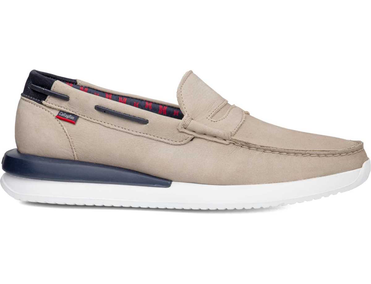 Callaghan 52101 Moses Mokassins Herren Beige Blau | VEK1891NP