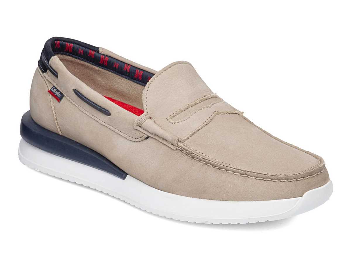 Callaghan 52101 Moses Mokassins Herren Beige Blau | VEK1891NP