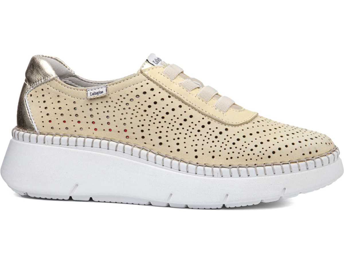 Callaghan 53600 Circular Sra. Plateau Sneakers Damen Gelb Beige | JJZ873TH
