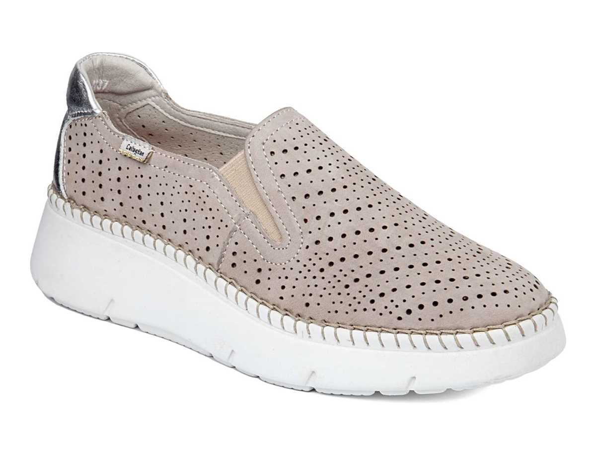 Callaghan 53601 Circular Sra. Plateau Sneakers Damen Braun Silber | ZPA560PV