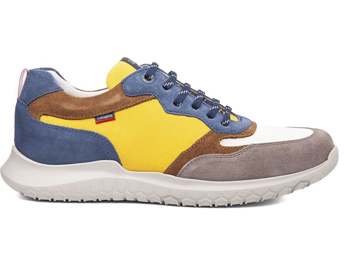 Callaghan 53702 Suv Marine Cro Freizeitschuhe Herren Grau Weiß Gelb | XMW7890UK