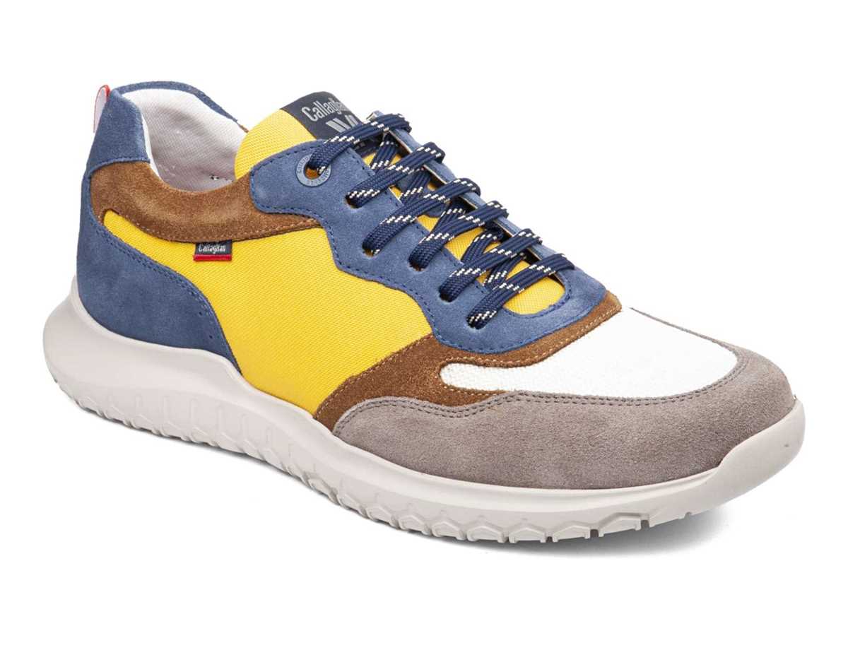 Callaghan 53702 Suv Marine Cro Freizeitschuhe Herren Grau Weiß Gelb | XMW7890UK