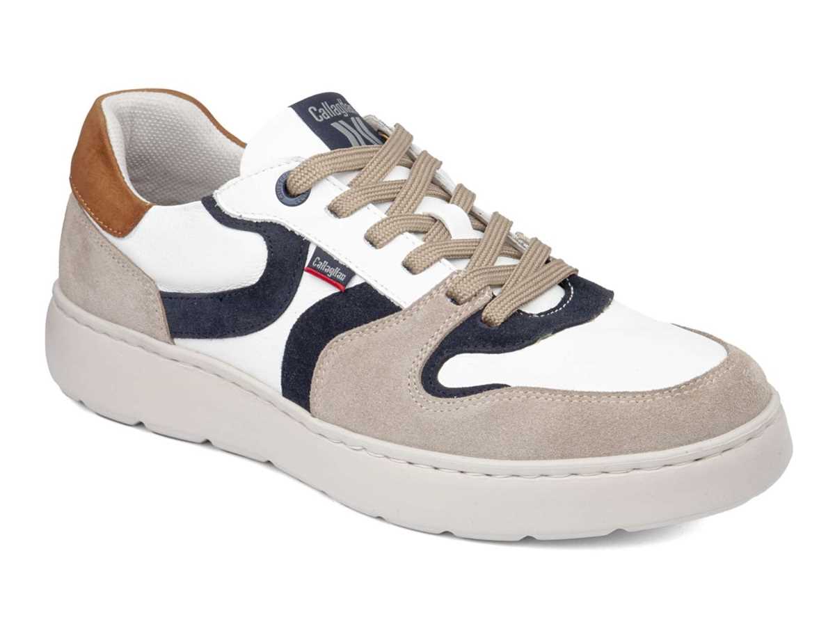 Callaghan 54802 Pint Freizeitschuhe Herren Beige Weiß Blau | CLC1995FO