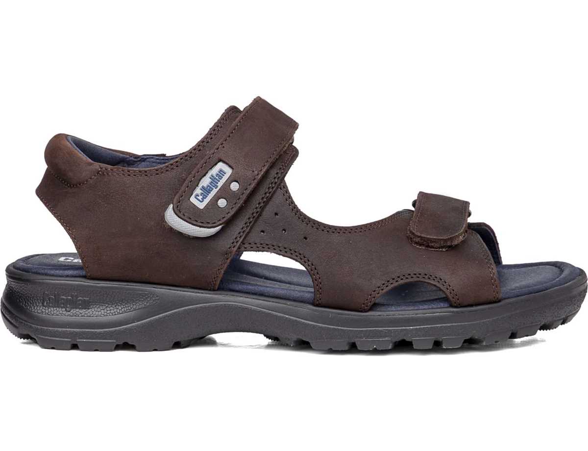 Callaghan 86103 Sinatra Sandalen Herren Dunkelbraun | PZA361HL