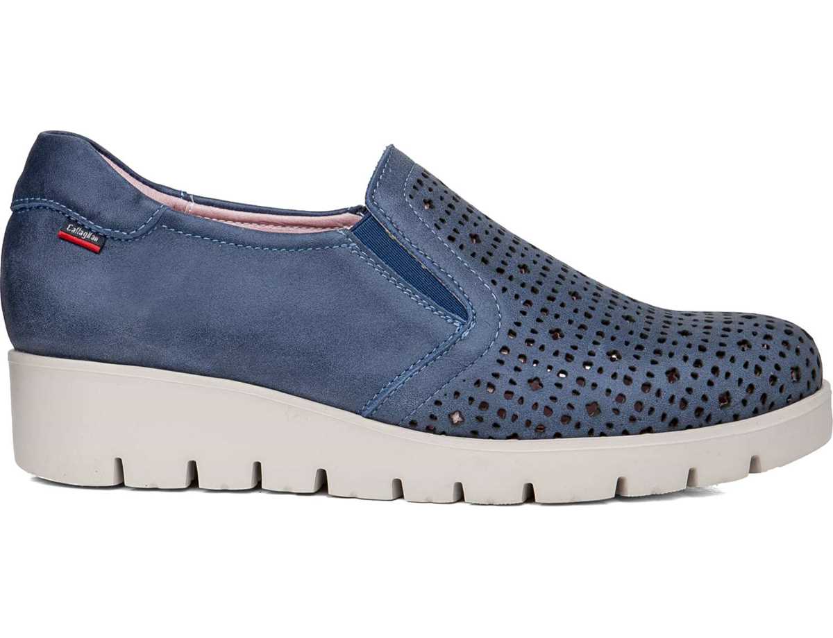 Callaghan 89863 Haman Plateauschuhe Damen Blau | ZGW4037VB