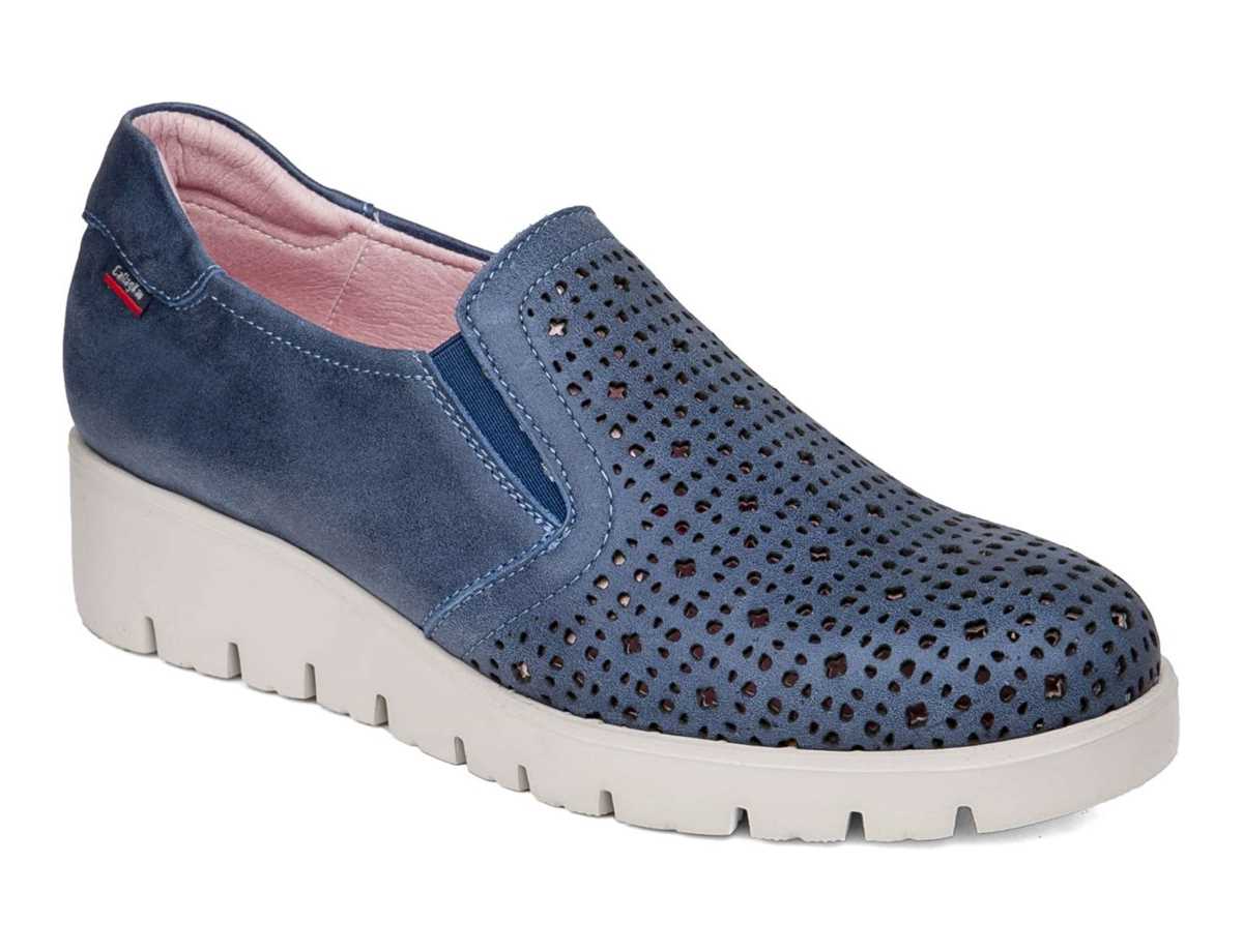 Callaghan 89863 Haman Plateauschuhe Damen Blau | ZGW4037VB