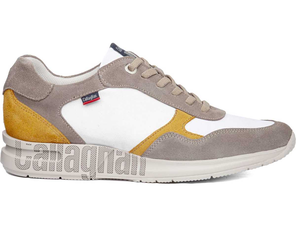 Callaghan 91324 Goliat S.I.Lase Sneakers Herren Grau Weiß Gelb | RZE9895YR