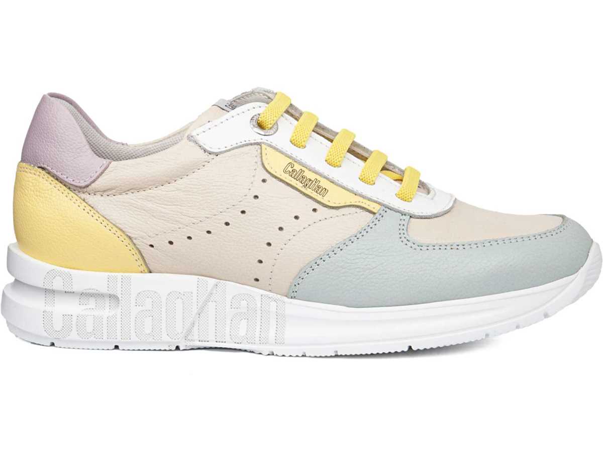 Callaghan 92120 Dorcas S.I.L Sneakers Damen Beige Gelb Blau | CQG1447EU